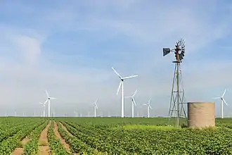 Image 28Roscoe Wind Farm: an onshore wind farm in West Texas near Roscoe (from Wind power)