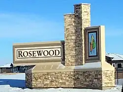 Rosewood entrance sign