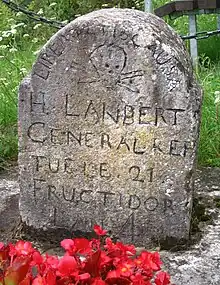 Gravestone of General H. Lambert