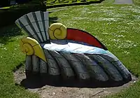 Chaise Longue in the park at the Euromast in Rotterdam