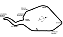 The Rouen Les Essarts circuit in 1968