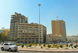 A commercial area in Old Al Ghanim.