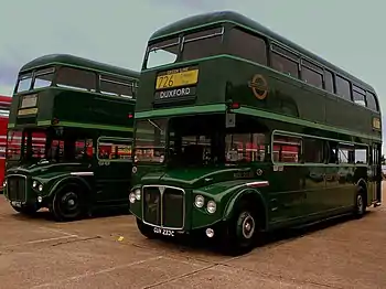 Image 4Preserved AEC Routemaster coaches in London Transport Green Line livery.