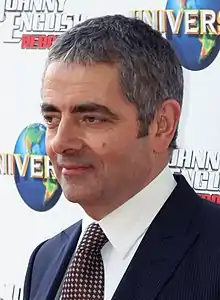 Photograph of Rowan Atkinson at the Johnny English Reborn premiere in 2011