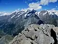 View towards Randa and the Dom mountain