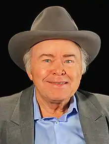 Clark on the set of A Conversation with Oklahoma Educational Television Authority, Tulsa, Oklahoma, in 2014