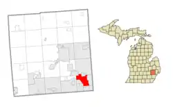 Location within Oakland County