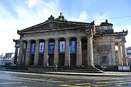 The RSA Building with fluted Doric columns