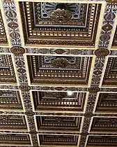 Coffered ceiling panels in Royce Hall, UCLA, viewed from below (inside the auditorium)