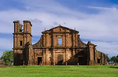 Façade of São Miguel das Missões.