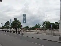 The remains of demolished buildings in Savamala, Belgrade on 14 May 2016