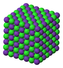 Rubidium chloride's NaCl structure