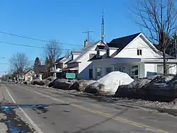 Intersection with Route 265 in Parisville.