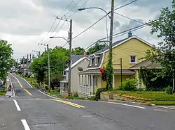 Saint-Georges street, in the village.