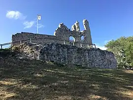 The ruins of the Château de Thynières, in Beaulieu