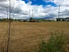 Ruins of former stadium, September 2016