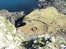 Image 30Aerial view of the ruins of a hermitage on CannaCredit: Peter Van den Bossche