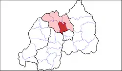 Shown within Northern Province and Rwanda