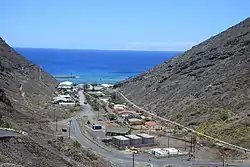 View of Ruperts with the harbour in Rupert's Bay