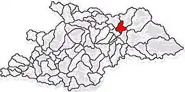 Location in Maramureș County