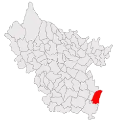 Location in Buzău County