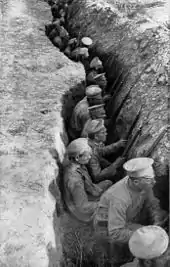 Image 2Russian troops in trenches awaiting a German attack (from Russian Revolution)