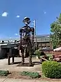 Rusty, the recycled factory man