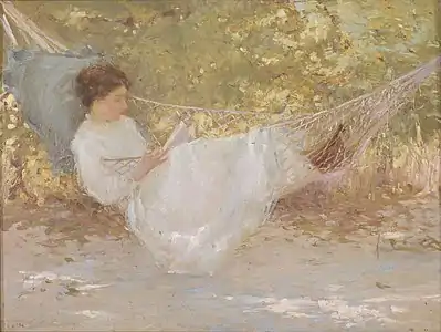 Girl in a hammock, National Gallery of Victoria