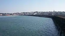 Ryde, seen from Ryde Pier and showing the twin spires.