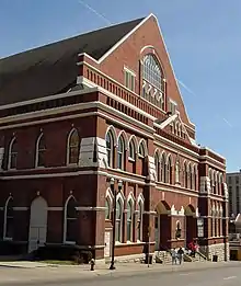 Image 47The Ryman Auditorium, home of the "Grand Ole Opry" in Nashville (from History of Tennessee)