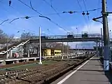 Rzhevskaya railway station in 2007. Later it was renamed to Rizhskaya.