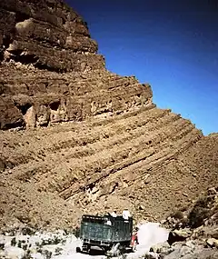 Autocyclic filling (metric to hectometric) sequences in the Middle Liassic lagoon, South (Todhra) of the Aganane Formation, High Atlas, Morocco.