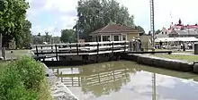 Söderköping lock on the Göta Canal