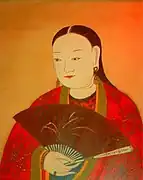 A Vietnamese lady in Northern Vietnam, 1600s painting.