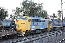 S306 trails NR66 and NR27 on #3WM2 at Middle Footscray on 11 September 2018