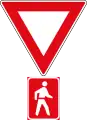 Give way to Pedestrian