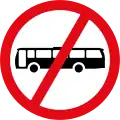 Buses prohibited