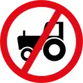 Tractor prohibited