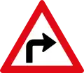 Sharp turn to left