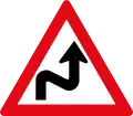 Double curve first to left