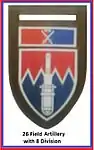 SADF 8 South African Armoured Division 26 Field Artillery Flash