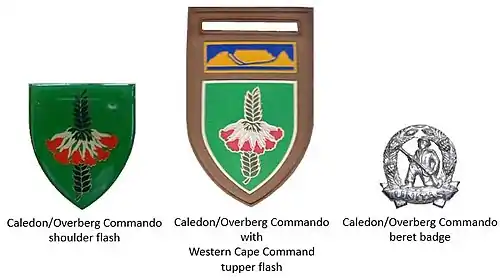 SADF era Caledon Overberg Commando insignia