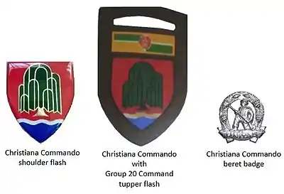 SADF era Christiana Commando insignia