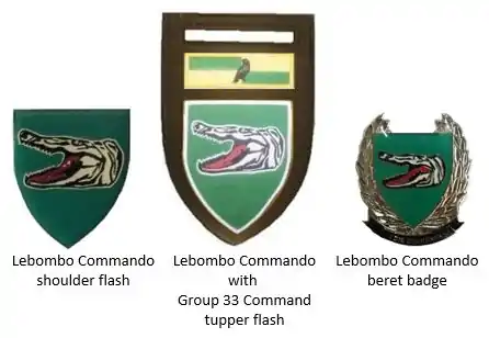 SADF era Lebombo Commando insignia