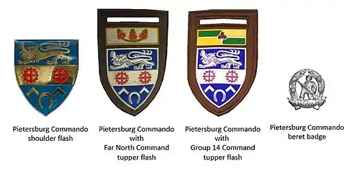 SADF era Pietersburg Commando insignia