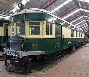 Model 75 railcar no. 41 at the National Railway Museum, Port Adelaide