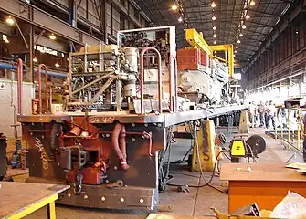 No. 34-402 at the Transwerk shops in Bloemfontein, Free State, undergoing a major overhaul, 7 April 2006