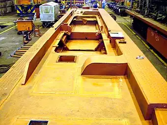 Early construction phase of no. 39-002 photographed from the cab end at Transwerk, Bloemfontein, 7 April 2006