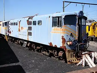 No. E563 in SAR Blue Train livery, Metro Depot, Salt River, 10 September 2007