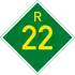 Provincial route R22 shield